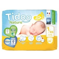 Tidoo Antialerjik-Ekolojik Bebek Bezi No 1 Yenidoğan Single 2-5 Kg  26 Ad