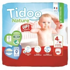 Tidoo Antialerjik-Ekolojik No 4 Alıştırma Külodu Maxi Single  8-15 Kg  20Ad